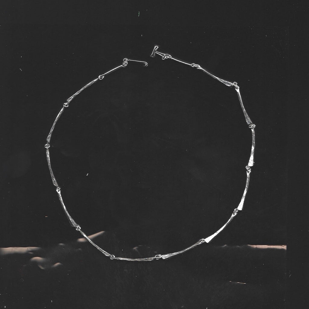 Necklace on a black background